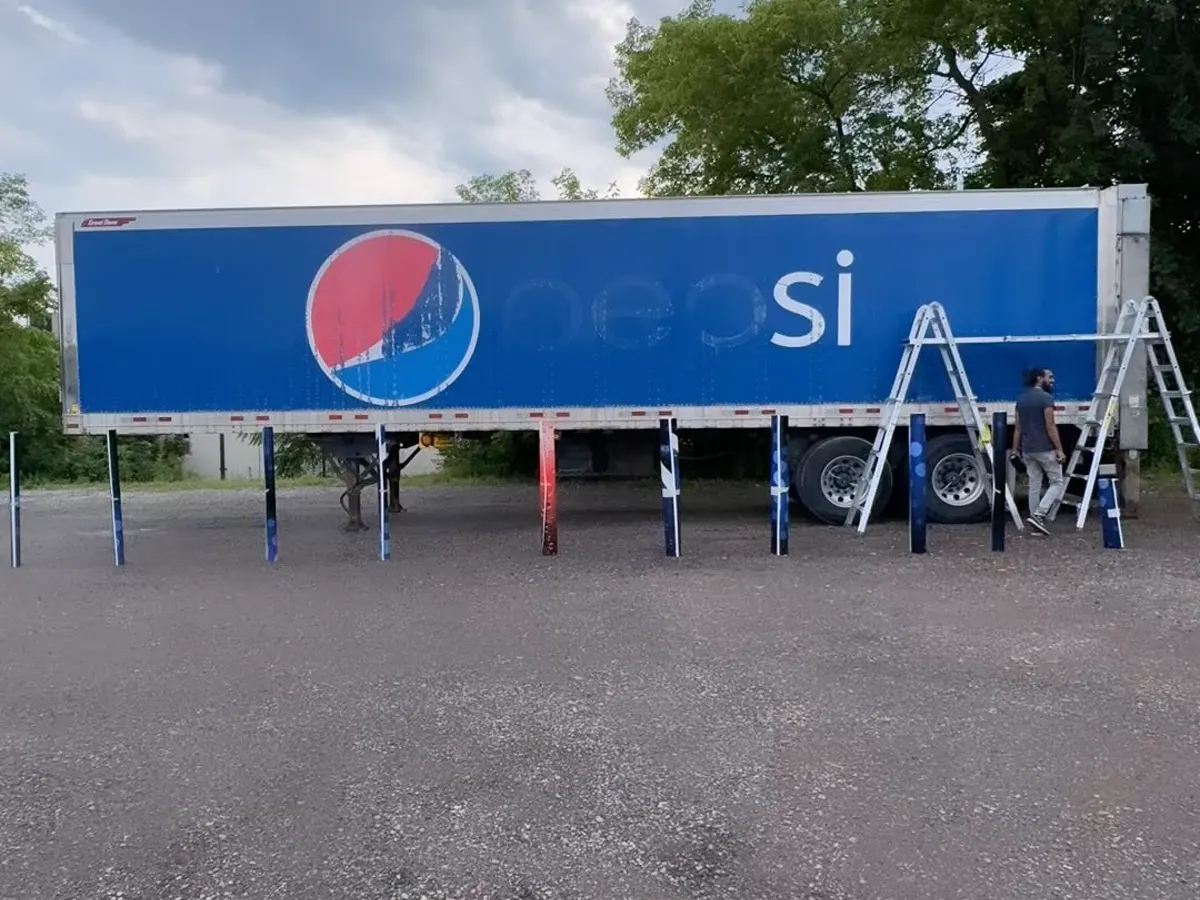 Pepsi 40 foot trailer, full commercial wrap